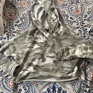Camo Crop Hoodie